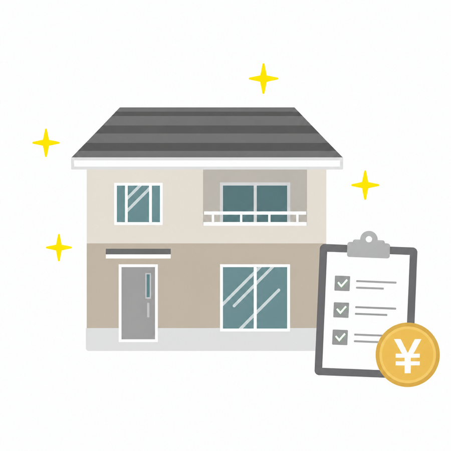 助成金・申請書類を整理しているイラスト